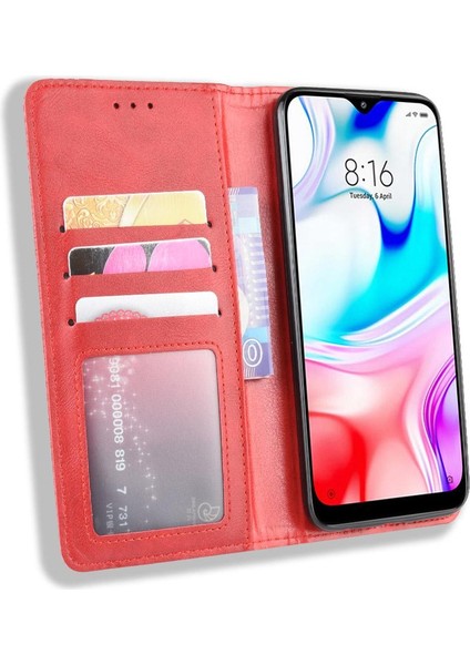 Xiaomi Redmi 8 Cüzdan Manyetik Kapatma Pu Deri Kılıf (Yurt Dışından)