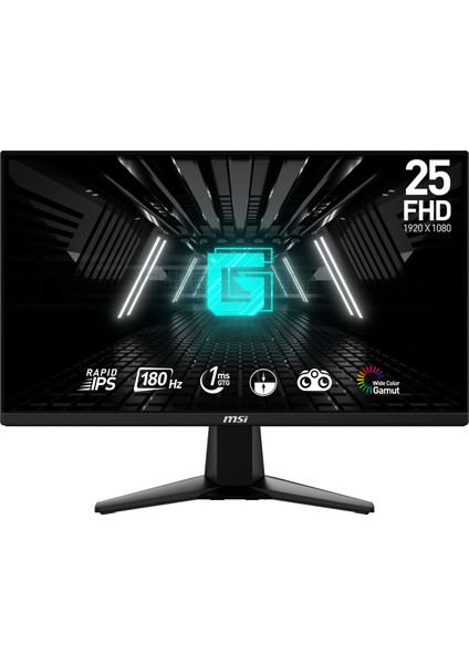 24.5" G255F 1920x1080 (FHD) 16:9 FLAT RAPID IPS 180HZ 1MS FREESYNC GAMING MONITOR