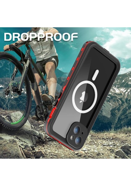 Iphone 15 Artı Manyetik Durumda Su Geçirmez Dahili 12FT Askeri Telefon Kılıfı (Yurt Dışından) modelleri