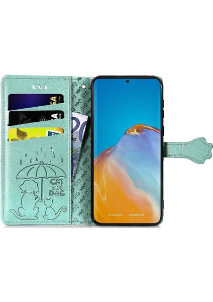 Bdt Shop Huawei P50 Kısa Kayış Darbeye Karikatür Hayvanlar Telefon Kılıfı (Yurt Dışından)