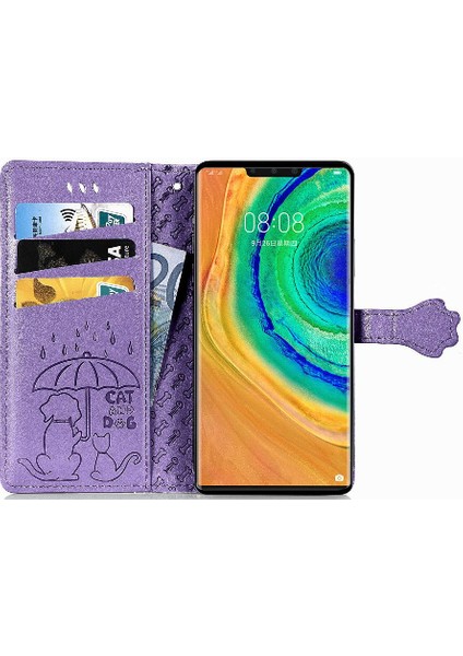 Huawei Mate 30 Için Pro Karikatür Hayvanlar Darbeye Kısa Telefon Kılıfı (Yurt Dışından)