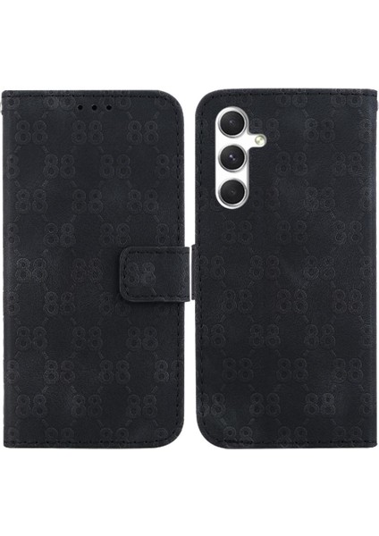 Samsung Galaxy S24 5g Için Kickstand Kart Tutucu Cüzdan Pu Telefon Kılıfı (Yurt Dışından)