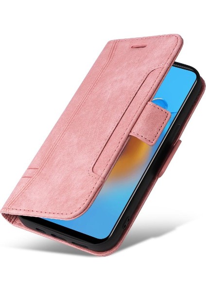 Oppo A74 4g Kart Yuvaları Için Cüzdan Çevirin Tpu Deri Manyetik Telefon Kılıfı (Yurt Dışından) indirimleri