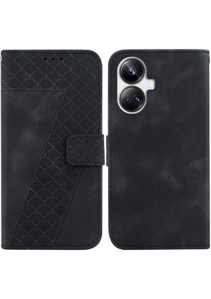 Realme 10 Pro Artı Pu Deri Flip Folio Cüzdan Kart Için Telefon Kılıfı (Yurt Dışından)