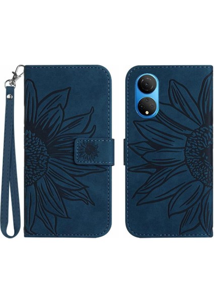 Onur X7 Flip Cüzdan Için ile Pu Deri Kabartmalı Telefon Kılıfı (Yurt Dışından)