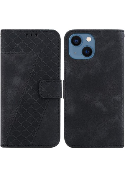 Iphone 14 Için Artı Pu Deri Flip Folio Kart Yuvası Cüzdan Telefon Kılıfı (Yurt Dışından)