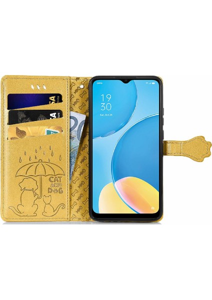 Bdt Shop Oppo A15 Flip Için Darbeye Kısa Kayış Karikatür Telefon Kılıfı (Yurt Dışından)