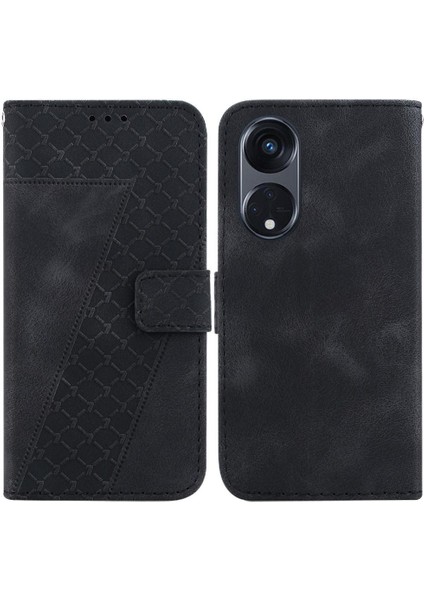 Oppo Phone 8t 5g Için Kabartmalı Desen Cüzdan Flip Folio Pu Telefon Kılıfı (Yurt Dışından)