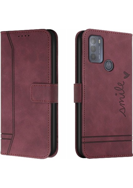 Motorola Moto G50 Kart Yuvaları Için Manyetik Kapatma Flip Pu Telefon Kılıfı (Yurt Dışından) indirimleri