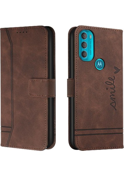 Motorola Moto G71 5g El Kayışı Kart Yuvaları Için Manyetik Telefon Kılıfı (Yurt Dışından)