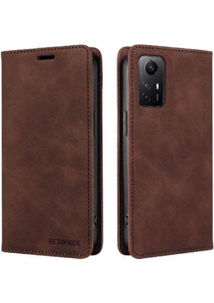 Xiaomi Redmi Için Not 12S 4g Pu Deri Folio Cüzdan Koruyucu Telefon Kılıfı (Yurt Dışından)