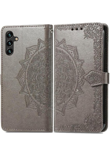 Samsung A24 4g Deri Basit Iş Zarif Desen Telefon Kılıfı (Yurt Dışından)