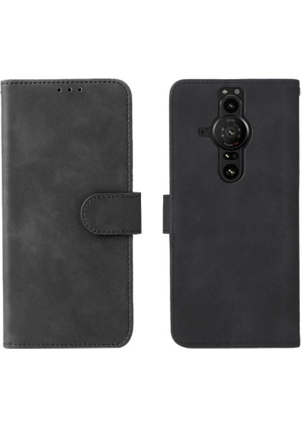 Kart Tutucu Kickstand Tam Koruma ile Sony Xperia Pro-I Için Telefon Kılıfı (Yurt Dışından)