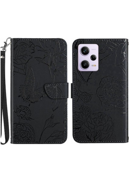 Xiaomi Redmi Için Not 12 Pro Anti-Damla Koruma Pu Deri Flip Telefon Kılıfı (Yurt Dışından)