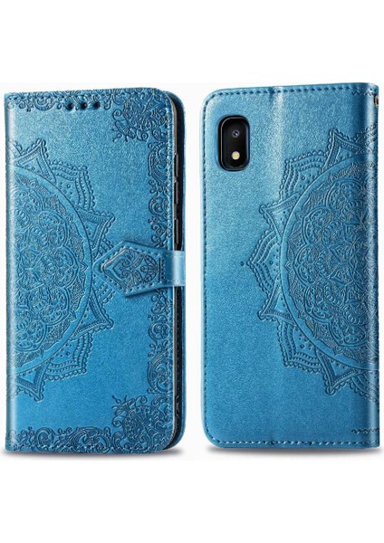 Samsung A10E Için Deri Çevirin Zarif Desen Darbeye Telefon Kılıfı (Yurt Dışından)