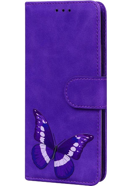 Tecno Camon 20 Cüzdan Renk Baskılı Kelebek Kart Yuvaları Için Çevirin Telefon Kılıfı (Yurt Dışından)