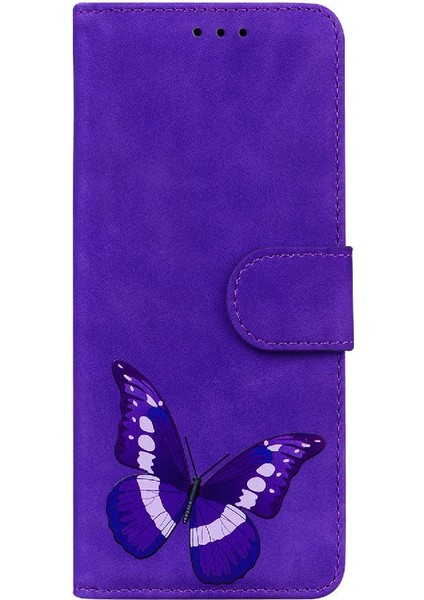 Tecno Camon 20 Cüzdan Renk Baskılı Kelebek Kart Yuvaları Için Çevirin Telefon Kılıfı (Yurt Dışından)