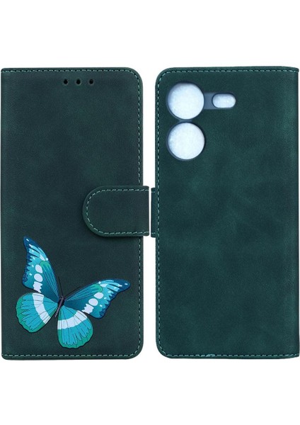 Tecno Pova 5 Renk Baskılı Kart Yuvaları Için Kelebek Cüzdan Flip Folio Telefon Kılıfı (Yurt Dışından)