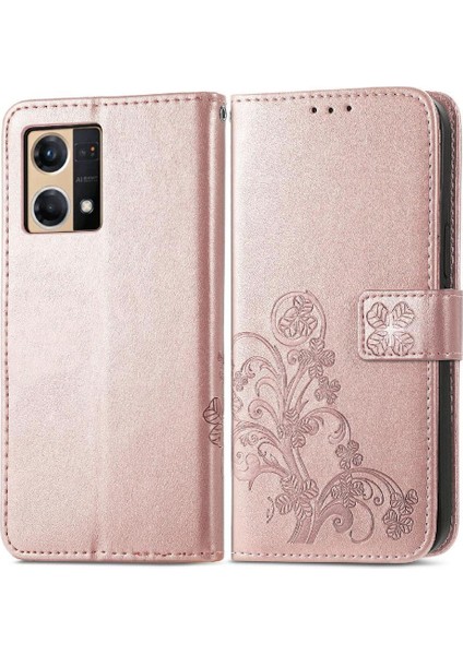 Bdt Shop Oppo Case 7 4g Için Çevirin Dört Yapraklı Yonca Zarif Telefon Kılıfı (Yurt Dışından)