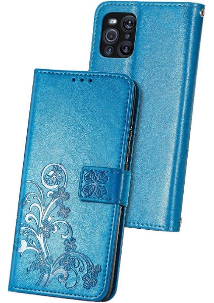 Oppo Bulmak Için X3 Pro Dört Yapraklı Yonca Flip Kısa Kayış Iş Telefon Kılıfı (Yurt Dışından) indirimleri