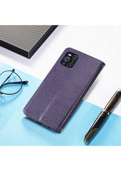 Oppo Bulmak Için X3 Pro Dört Yapraklı Yonca Flip Kısa Kayış Iş Telefon Kılıfı (Yurt Dışından) indirimleri