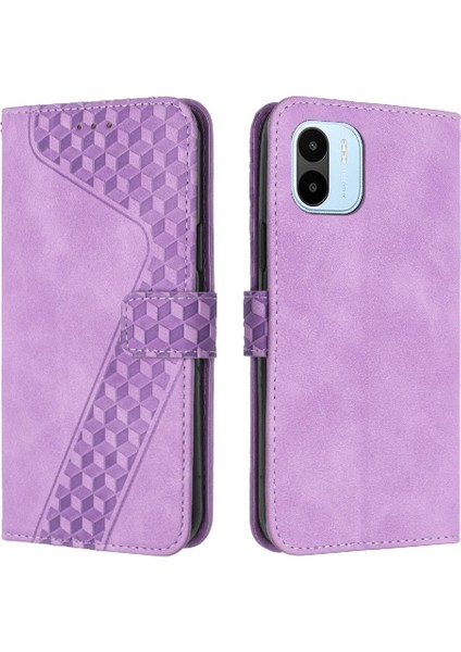 Xiaomi Redmi A1 Kart Yuvaları Için Flip Folio Kickstand Telefon Kılıfı (Yurt Dışından)