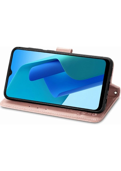 Oppo A16K Zarif Iş Flip Için Kısa Kayış Dört Yaprak Telefon Kılıfı (Yurt Dışından) fiyatları