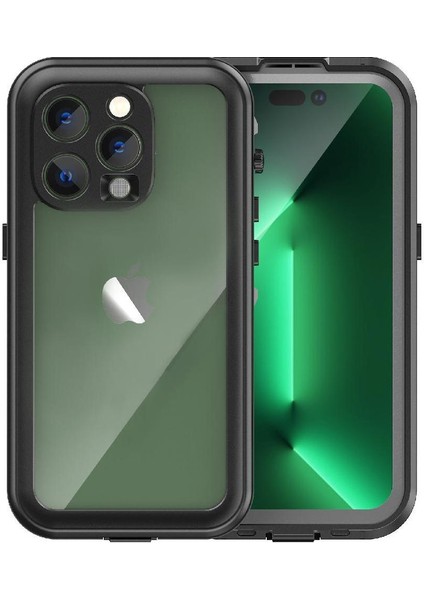 Iphone 14 Için Kılıf Pro 12FT Askeri Darbeye Su Geçirmez Dahili Ekran (Yurt Dışından)