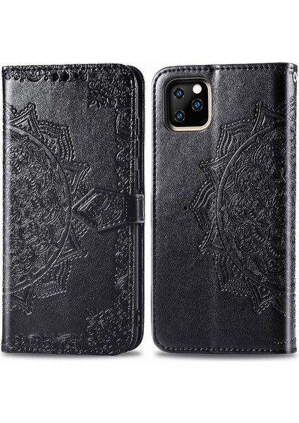 Iphone 11 Için Kılıf Pro Deri Kılıf Darbeye Zarif Desen Flip (Yurt Dışından)