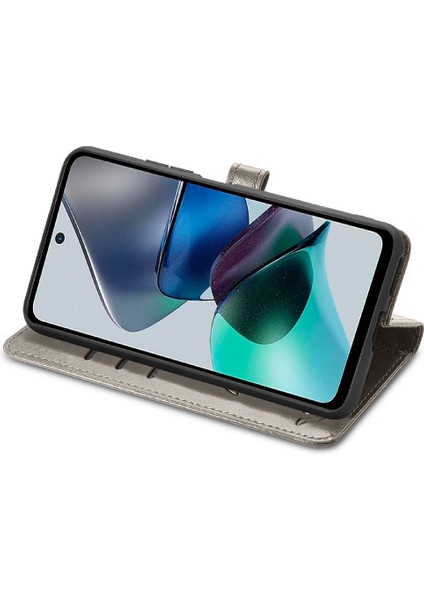 Moto G23 Deri Kılıf Darbeye Karikatür Hayvanlar Için Kılıf Kapak Çevirin (Yurt Dışından) modelleri