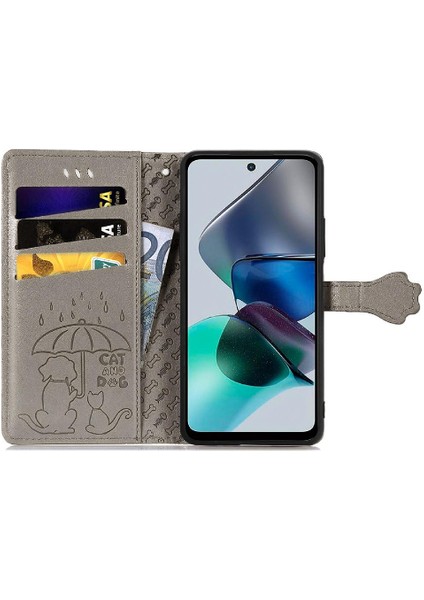 Moto G23 Deri Kılıf Darbeye Karikatür Hayvanlar Için Kılıf Kapak Çevirin (Yurt Dışından) fırsatları