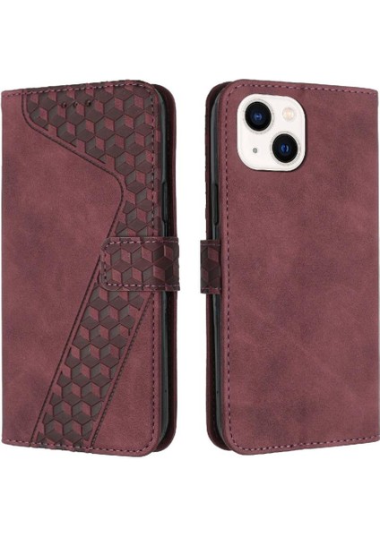 Iphone 15 Için Telefon Kılıfı Cüzdan Kickstand Manyetik Kapak Folio Kart Yuvaları (Yurt Dışından)