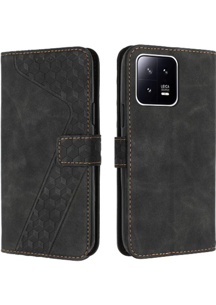 Telefon Kılıfı Için Xiaomi 13 Pro Kickstand Manyetik Kapak Folio Cüzdan Kart (Yurt Dışından)