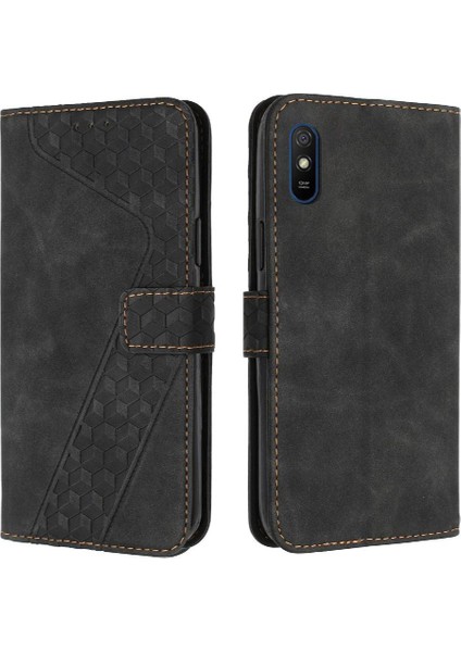 Xiaomi Redmi 9A Kart Yuvaları Için Telefon Kılıfı Kapak Cüzdan Kickstand Çevirin (Yurt Dışından)