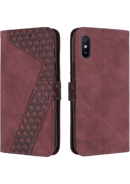 Xiaomi Redmi 9A Kart Yuvaları Için Telefon Kılıfı Kapak Cüzdan Kickstand Çevirin (Yurt Dışından)