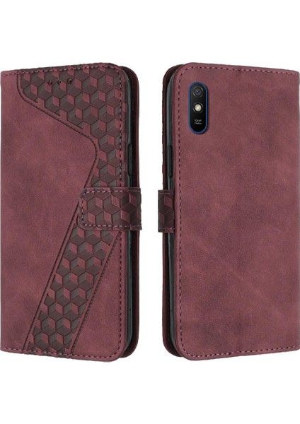Xiaomi Redmi 9A Kart Yuvaları Için Telefon Kılıfı Kapak Cüzdan Kickstand Çevirin (Yurt Dışından)