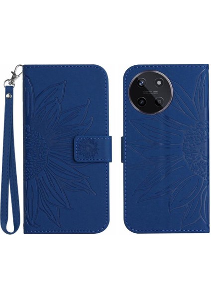 Realme 11 4g Flip Cüzdan Telefon Kılıfı Için Kılıf Kart Yuvaları ile Kısa Kayış (Yurt Dışından)