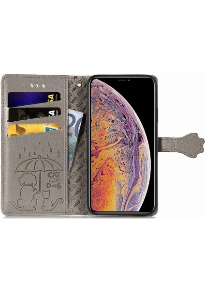 Iphone Xs Max Flip Kapak Kılıf Için Kılıf Karikatür Hayvanlar Darbeye (Yurt Dışından)