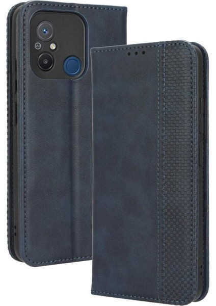 Xiaomi Redmi 12C Cüzdan Manyetik Kapatma Pu Deri Kılıf (Yurt Dışından)