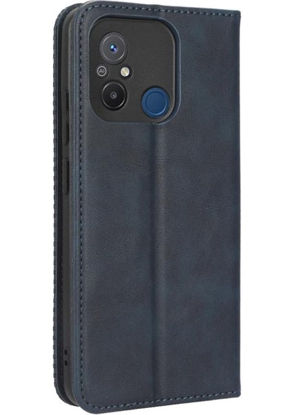 Xiaomi Redmi 12C Cüzdan Manyetik Kapatma Pu Deri Kılıf (Yurt Dışından)