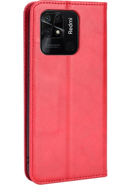 SZY Mall Xiaomi Redmi 10C Pu Deri Manyetik Kapatma Cüzdan (Yurt Dışından)