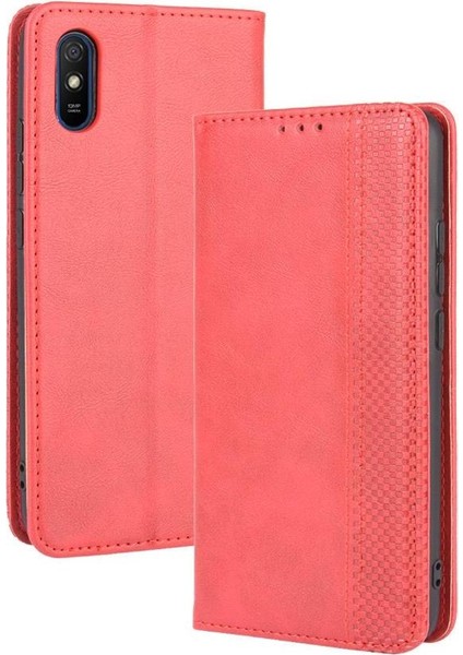 Xiaomi Redmi 9A Cüzdan Pu Deri Manyetik Kapatma Için Kılıf (Yurt Dışından)