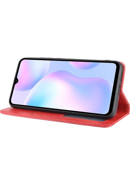 Xiaomi Redmi 9A Cüzdan Pu Deri Manyetik Kapatma Için Kılıf (Yurt Dışından)
