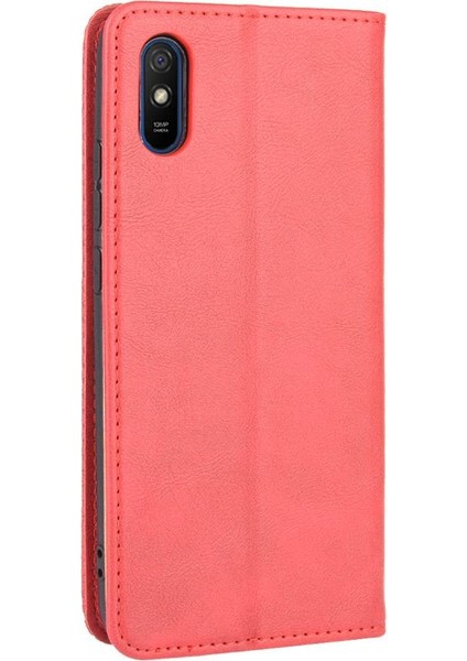 Xiaomi Redmi 9A Cüzdan Pu Deri Manyetik Kapatma Için Kılıf (Yurt Dışından)