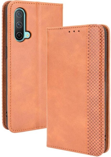 Oneplus Nord Ce 5g Manyetik Kapatma Pu Deri Cüzdan Için Kılıf (Yurt Dışından)