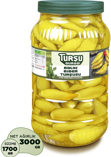 Turşu Durağı Balık Biber Turşusu  3 kg