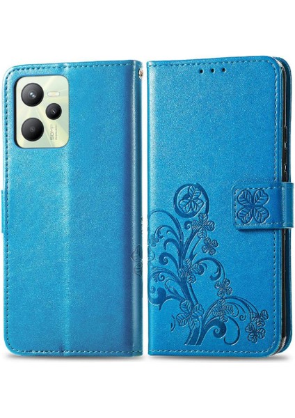 Realme C35 Zarif Iş Kısa Kayış Dört Yapraklı Yonca Durumda (Yurt Dışından)