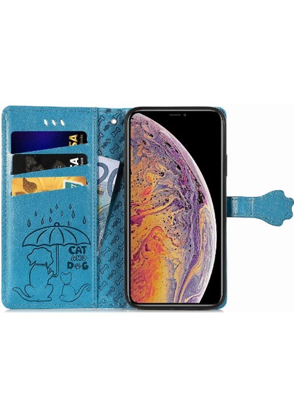 Iphone Xs Max Flip Kapak Kılıf Için Kılıf Karikatür Hayvanlar Darbeye (Yurt Dışından)