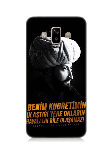 Samsung Galaxy J7 Duo Uyumlu Fatih Sultan Mehmet Han Desenli Silikon Kılıf
