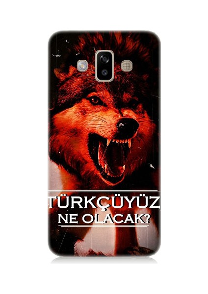 Samsung Galaxy J7 Duo Uyumlu Türkçüyüz Ne Olacak Desenli Silikon Kılıf